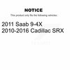 Kugel Front Wheel Bearing And Hub Assembly Pair For Cadillac SRX Saab 9-4X K70-100338